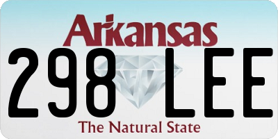 AR license plate 298LEE