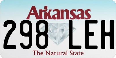 AR license plate 298LEH