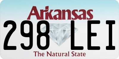 AR license plate 298LEI