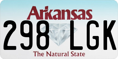 AR license plate 298LGK