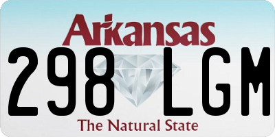 AR license plate 298LGM