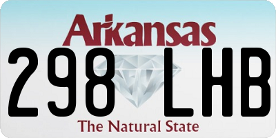 AR license plate 298LHB