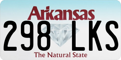 AR license plate 298LKS