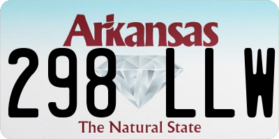 AR license plate 298LLW