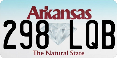 AR license plate 298LQB