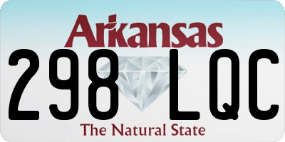 AR license plate 298LQC