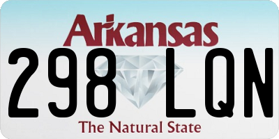 AR license plate 298LQN