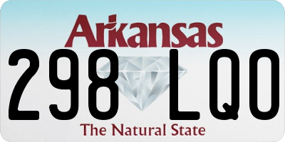 AR license plate 298LQO
