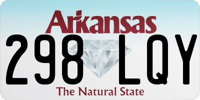 AR license plate 298LQY