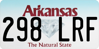AR license plate 298LRF