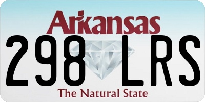 AR license plate 298LRS