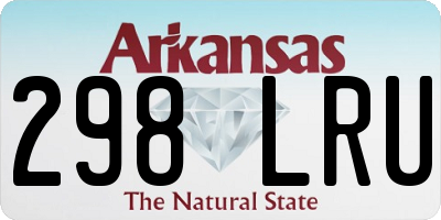AR license plate 298LRU