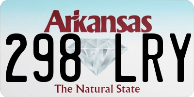 AR license plate 298LRY