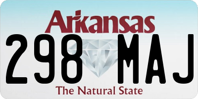AR license plate 298MAJ