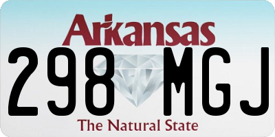 AR license plate 298MGJ