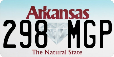 AR license plate 298MGP