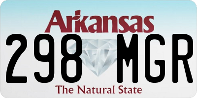 AR license plate 298MGR
