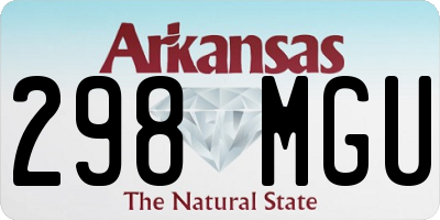 AR license plate 298MGU