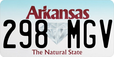 AR license plate 298MGV