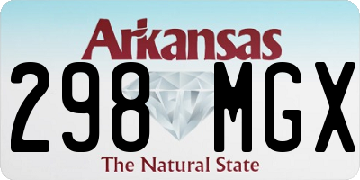 AR license plate 298MGX