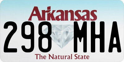 AR license plate 298MHA