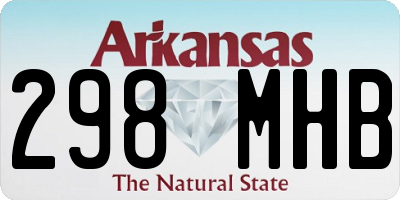AR license plate 298MHB