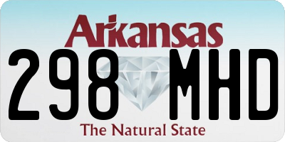 AR license plate 298MHD
