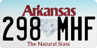 AR license plate 298MHF