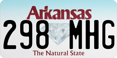 AR license plate 298MHG