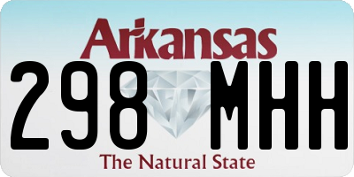 AR license plate 298MHH