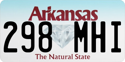 AR license plate 298MHI
