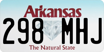 AR license plate 298MHJ