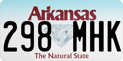 AR license plate 298MHK