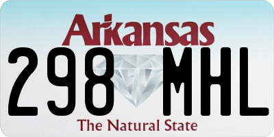 AR license plate 298MHL