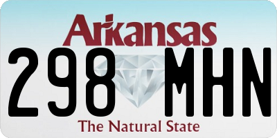 AR license plate 298MHN