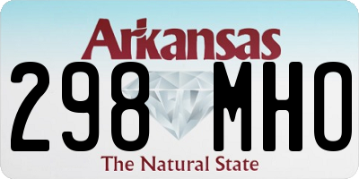AR license plate 298MHO