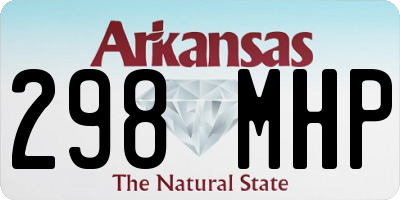AR license plate 298MHP