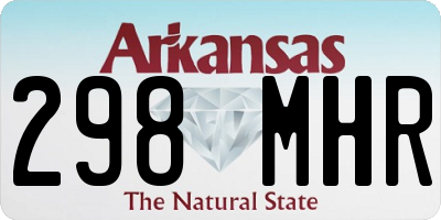 AR license plate 298MHR