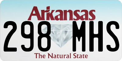 AR license plate 298MHS