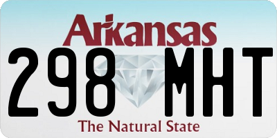 AR license plate 298MHT