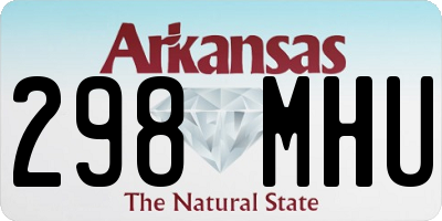 AR license plate 298MHU