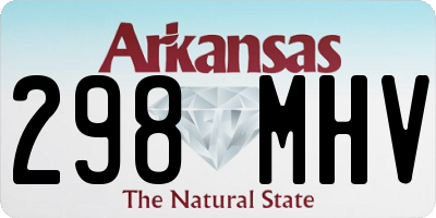 AR license plate 298MHV