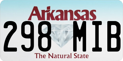 AR license plate 298MIB