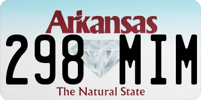 AR license plate 298MIM