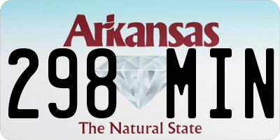 AR license plate 298MIN