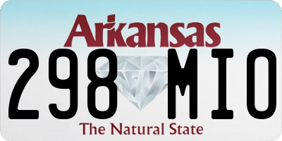 AR license plate 298MIO