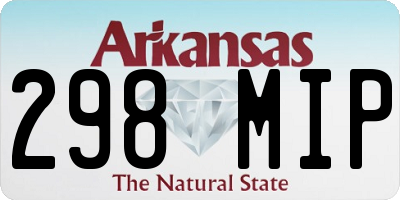 AR license plate 298MIP
