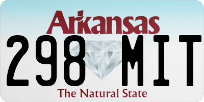 AR license plate 298MIT