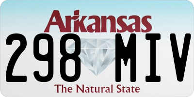 AR license plate 298MIV