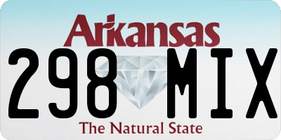 AR license plate 298MIX